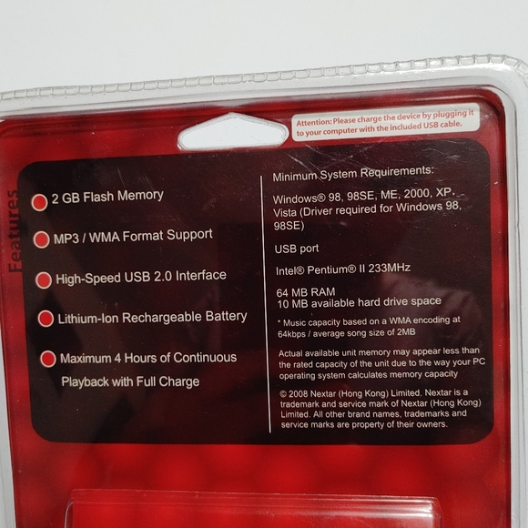New Nextar 2gb Mp3 & WMA Format Support Player Clip On Audio Player 1000 Songs - Picture 5 of 10